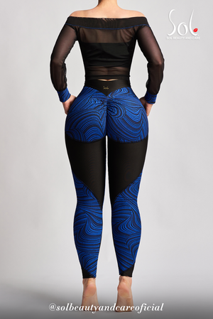 
                  
                    Load image into Gallery viewer, Set Anticelulitico Scrunch Relief Camila Blue - Black
                  
                