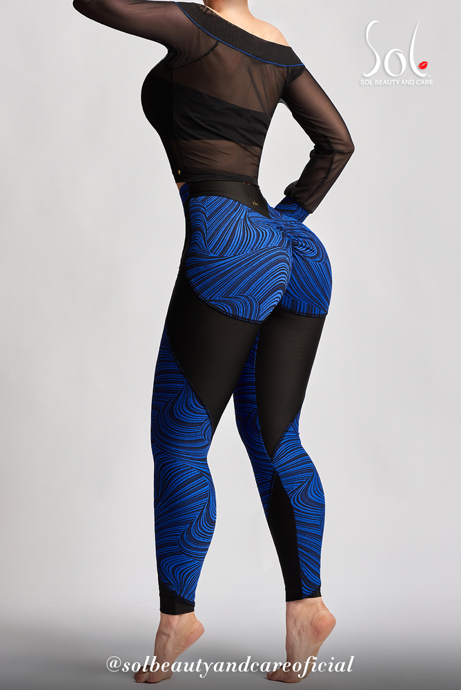 
                  
                    Load image into Gallery viewer, Set Anticelulitico Scrunch Relief Camila Blue - Black
                  
                