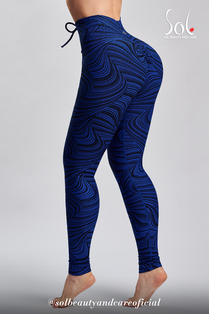 
                  
                    Load image into Gallery viewer, Leggings Scrunch Anti-Celulitico (Relief) Blue
                  
                