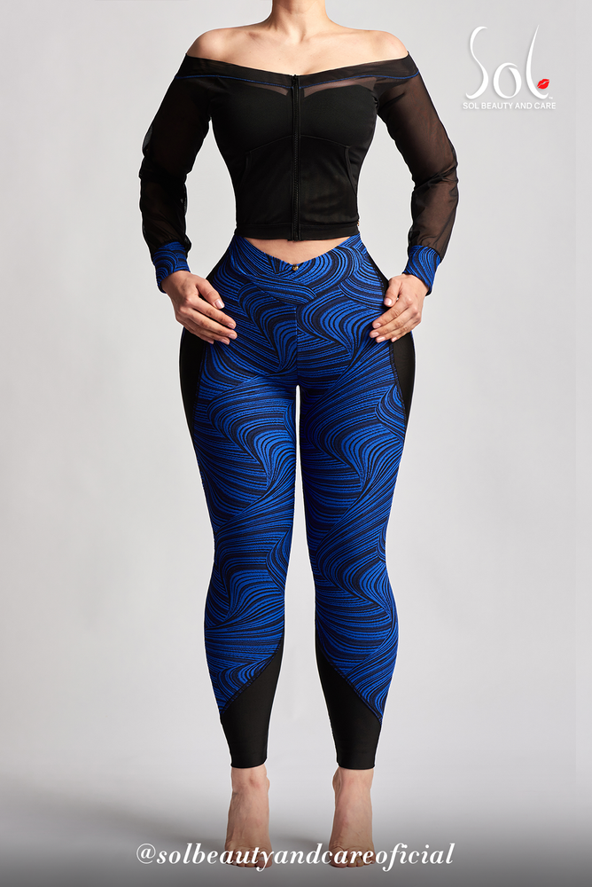 
                  
                    Load image into Gallery viewer, Set Anticelulitico Scrunch Relief Camila Blue - Black
                  
                