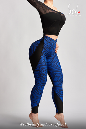 
                  
                    Load image into Gallery viewer, Set Anticelulitico Scrunch Relief Camila Blue - Black
                  
                